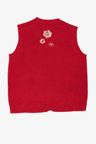 Vintage Red Snowflakes Ugly Christmas Vest (2000s)