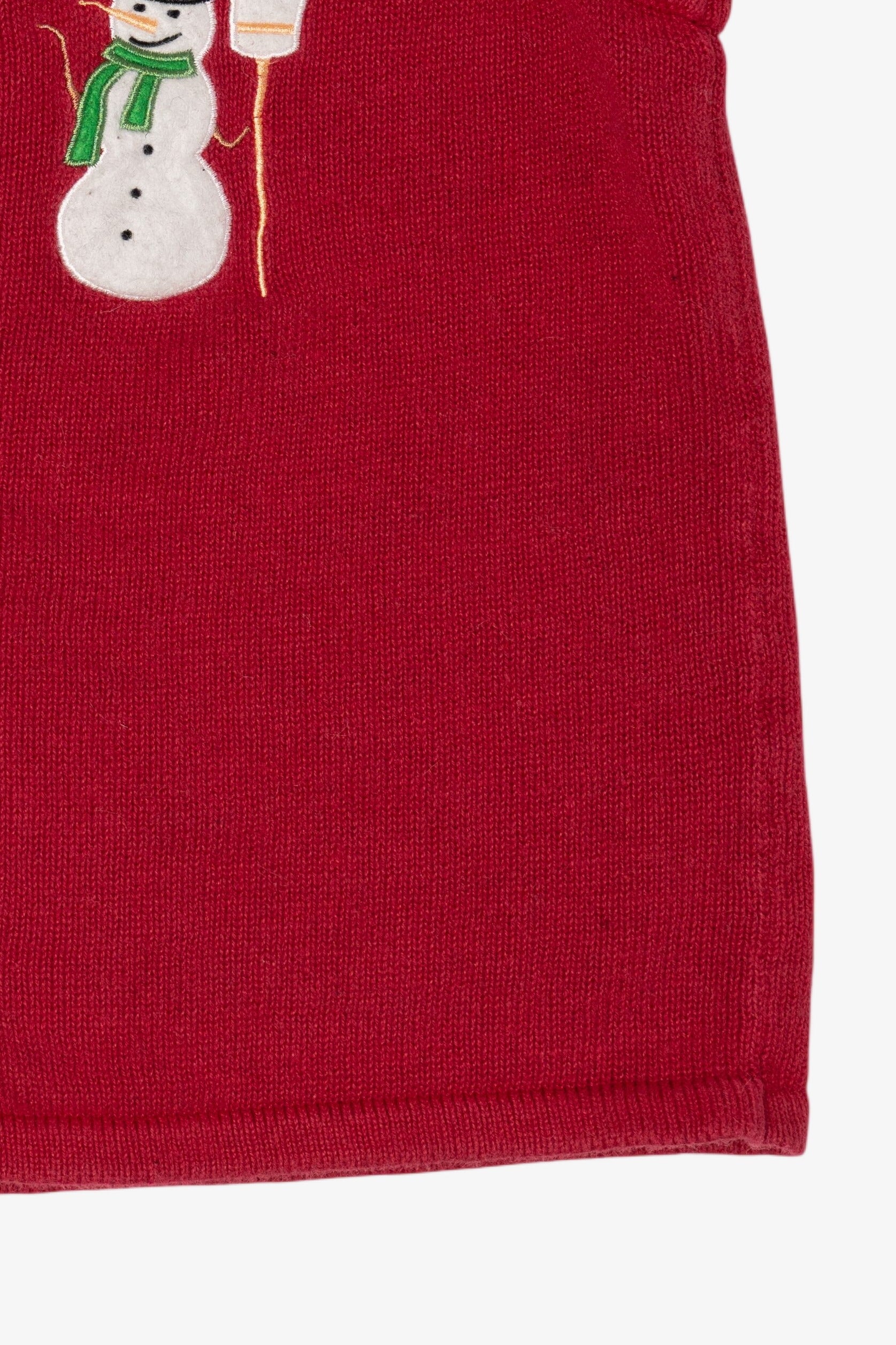 Vintage Red Snowmen Ugly Christmas Vest (2000s)