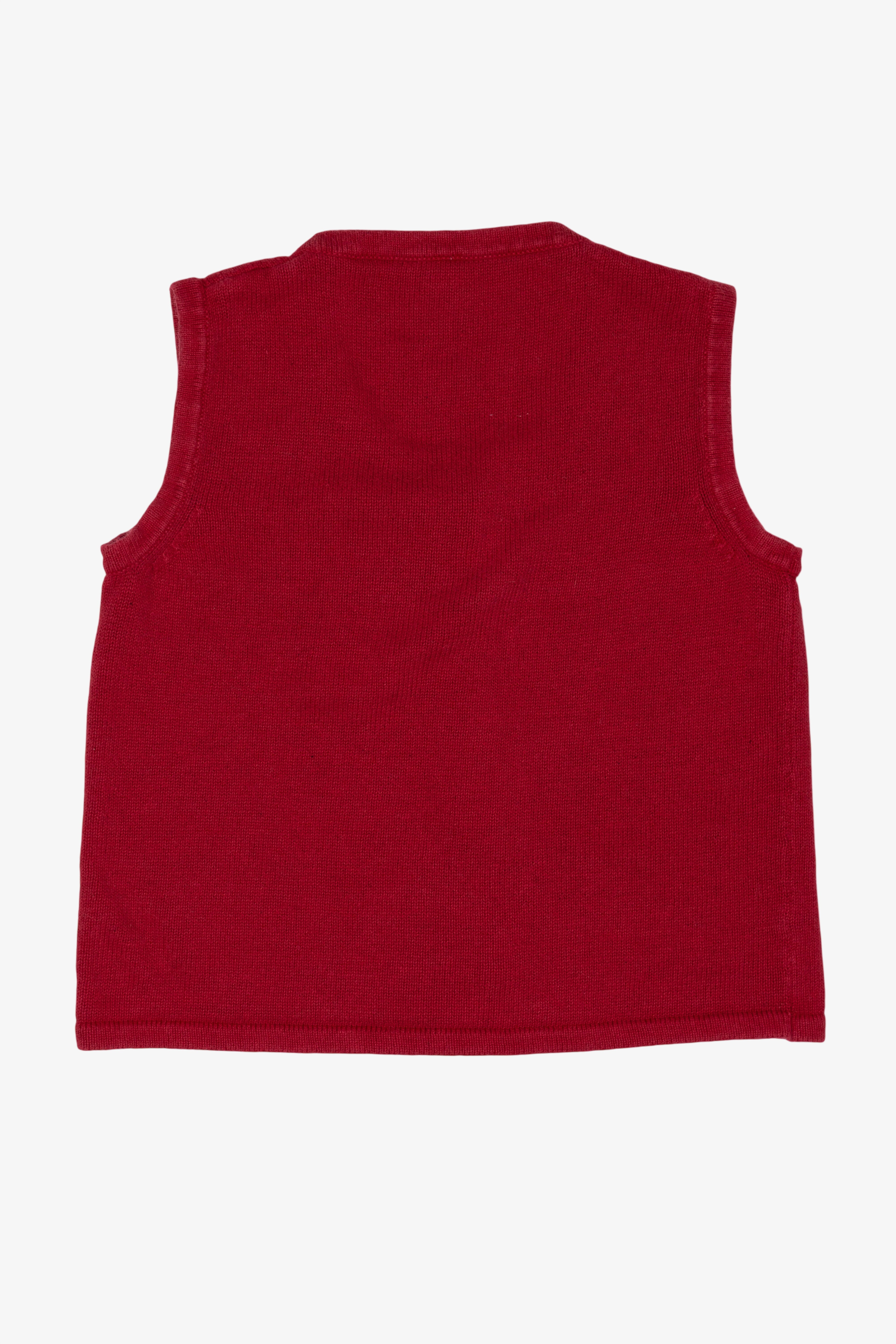 Vintage Red Snowmen Ugly Christmas Vest (2000s)