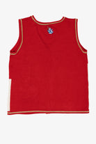 Vintage Red Snowmen In Field Ugly Christmas Vest (2000s)