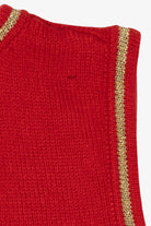 Vintage Red Snowmen In Field Ugly Christmas Vest (2000s)