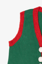 Green Holiday Time Open Ugly Christmas Vest (2010s)