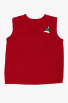 Vintage Red Bobbie Brooks Snowmen Ugly Christmas Vest (1990s)