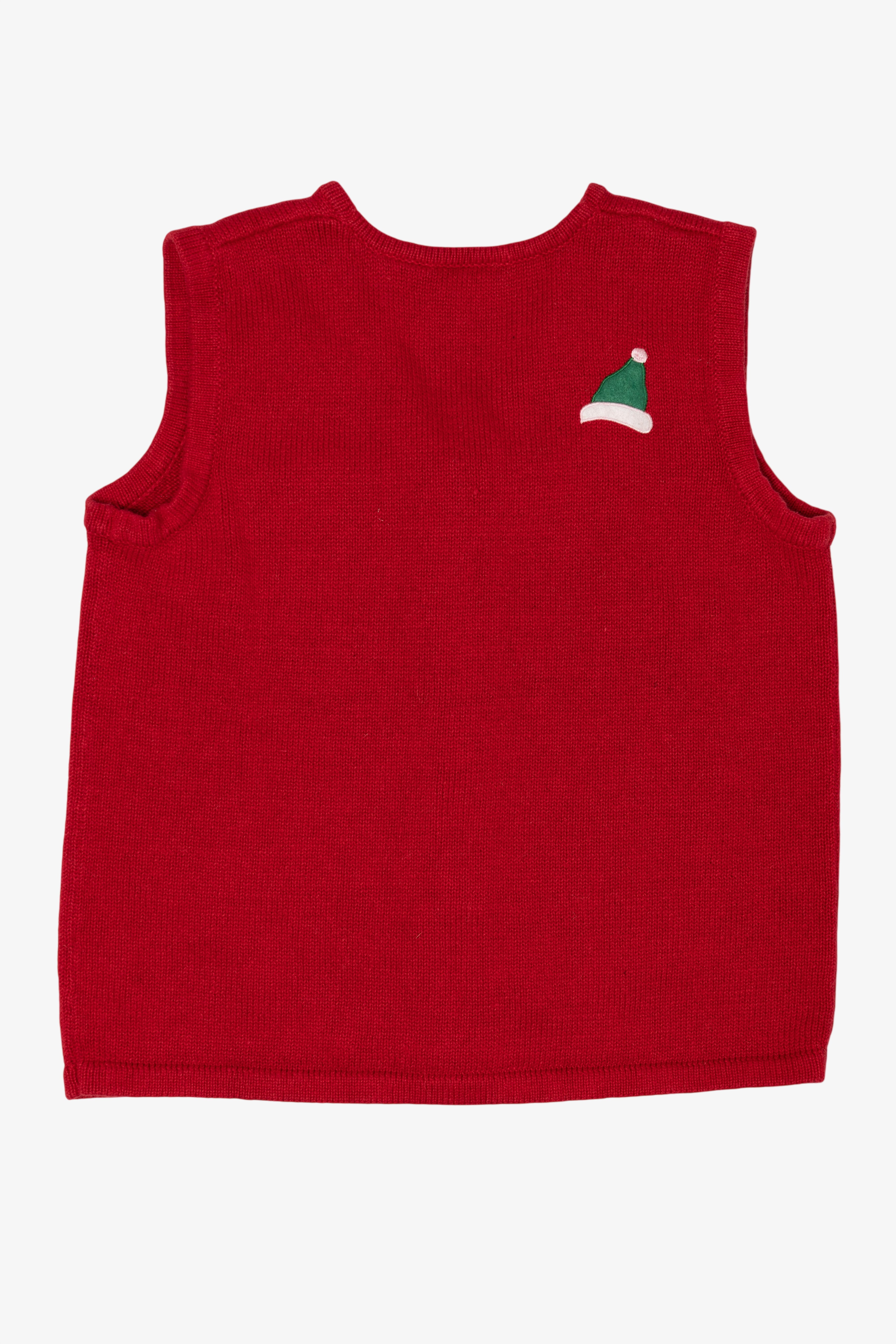 Vintage Red Bobbie Brooks Snowmen Ugly Christmas Vest (1990s)