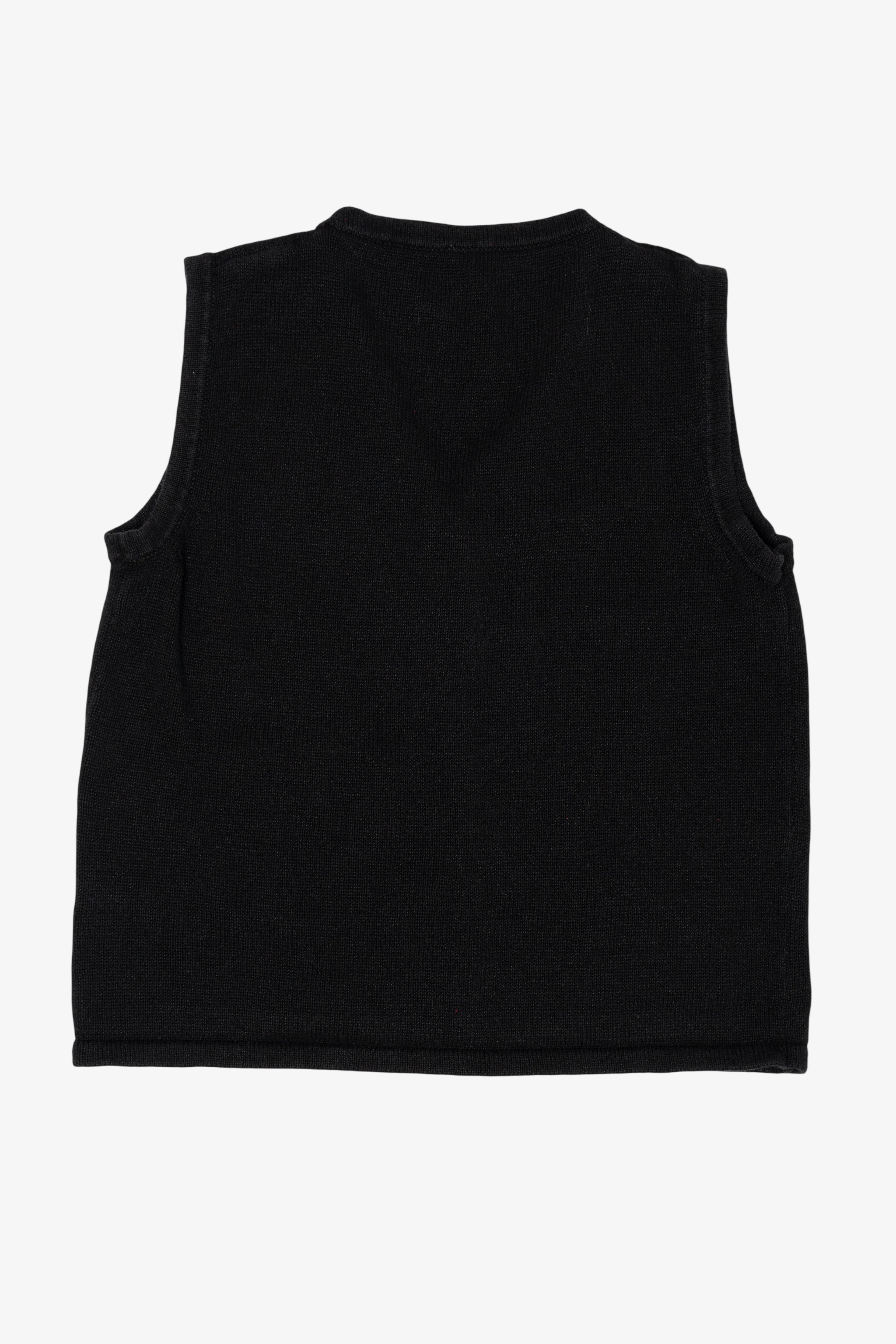 Vintage Black Unknown Ugly Christmas Vest (2000s)