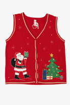 Vintage Red Santa Ugly Christmas Vest (2000s)