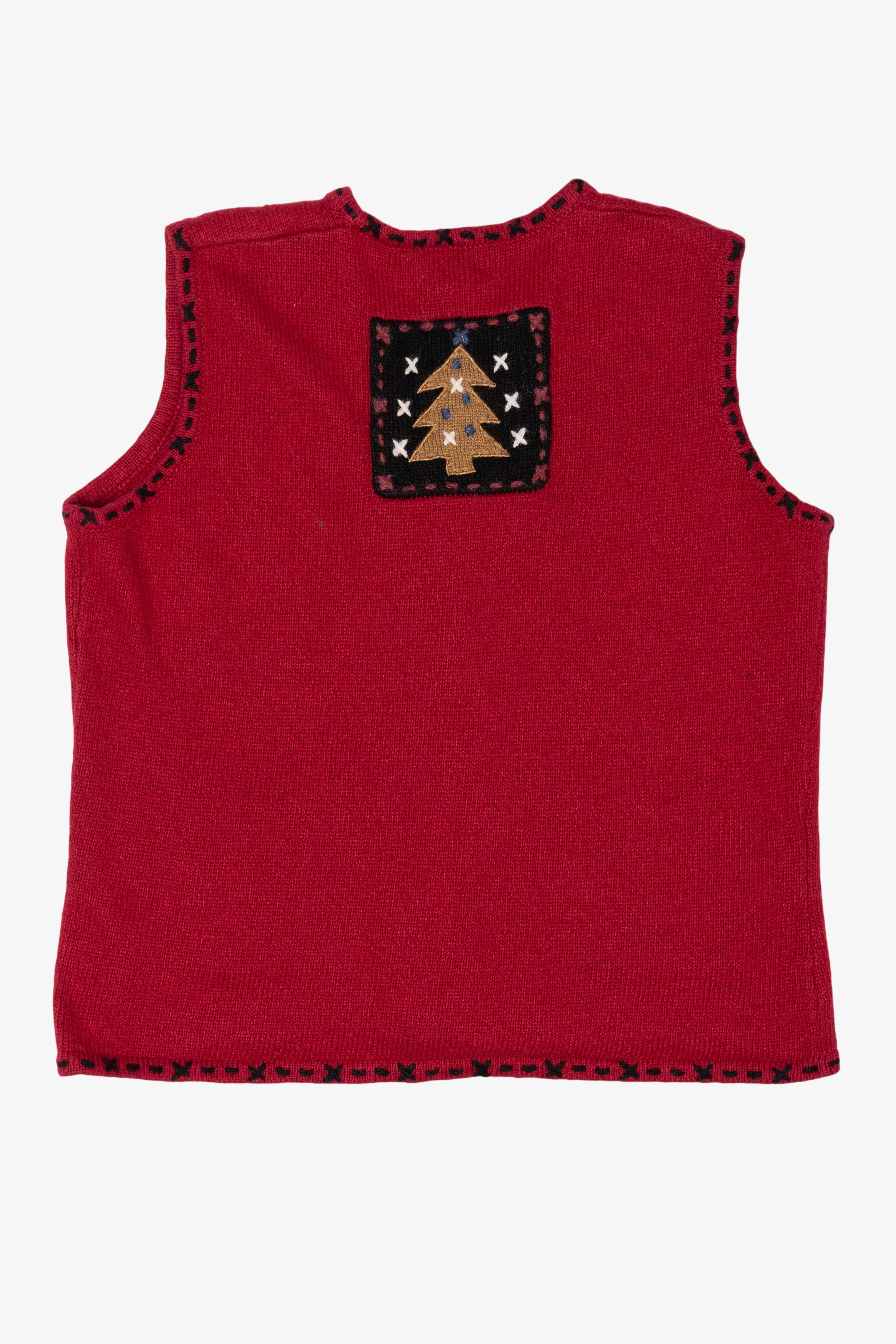 Vintage Red Coldwater Creek Ugly Christmas Vest (2000s)