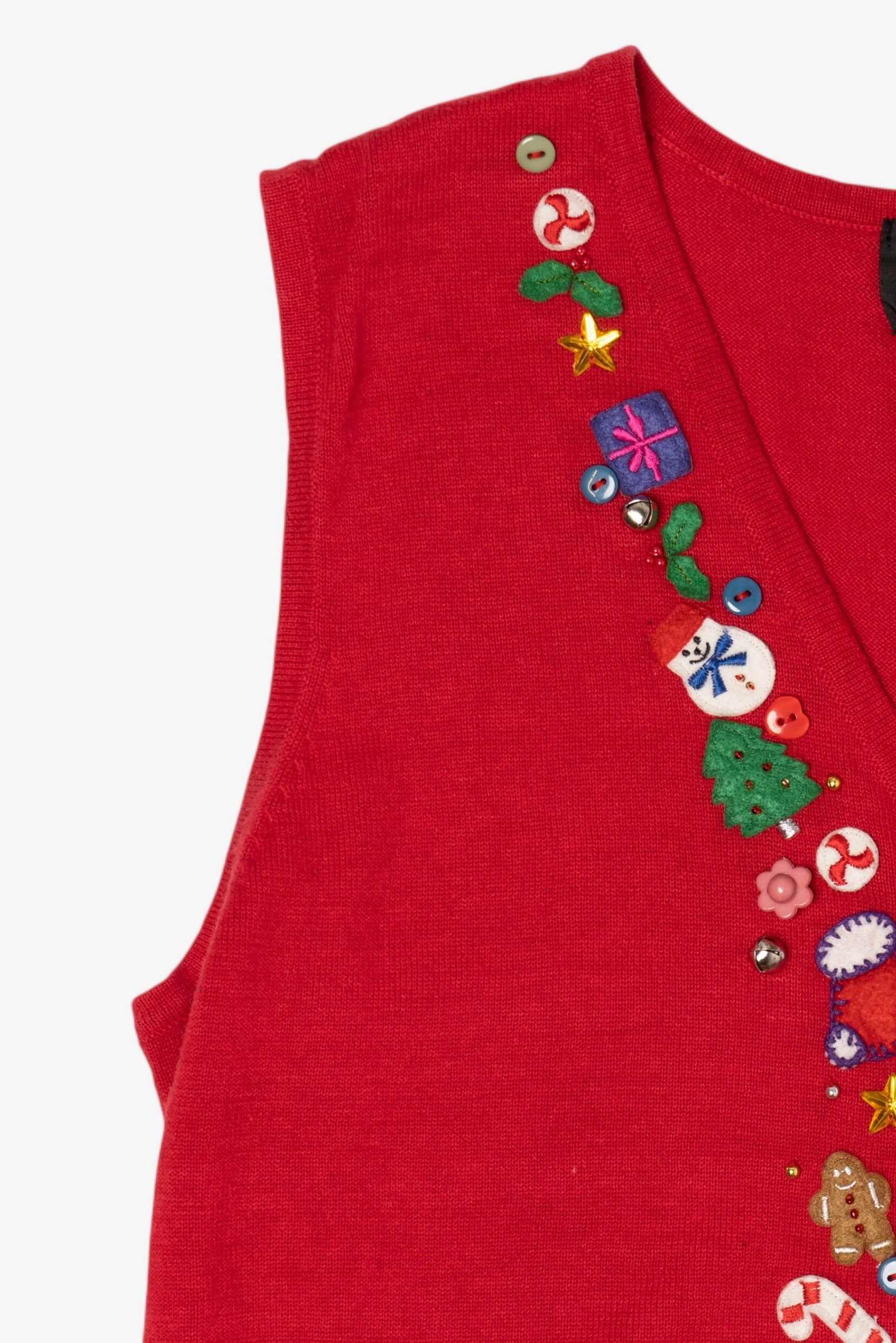 Vintage Red Designers Originals Studio Ugly Christmas Vest (2000s)