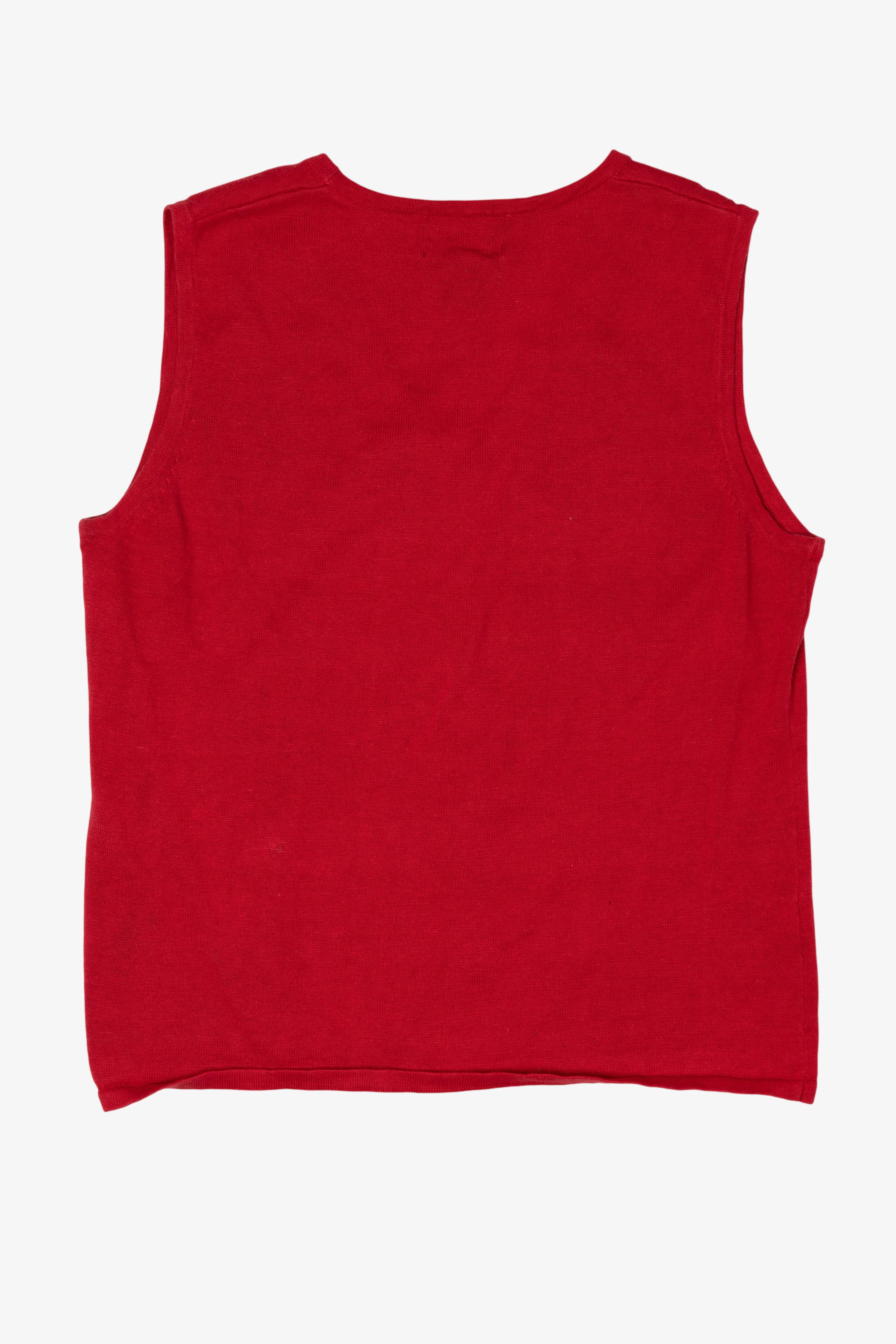 Vintage Red Designers Originals Studio Ugly Christmas Vest (2000s)