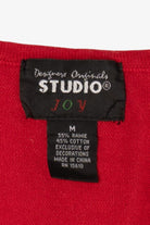 Vintage Red Designers Originals Studio Ugly Christmas Vest (2000s)