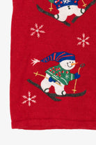 Vintage Red Bobbie Brooks Snowmen Ugly Christmas Vest (1990s)