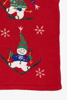 Vintage Red Bobbie Brooks Snowmen Ugly Christmas Vest (1990s)