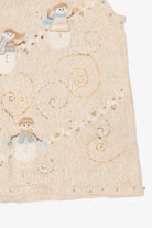 Vintage Ivory Erika Snowmen Ugly Christmas Vest (1990s)