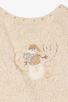 Vintage Ivory Erika Snowmen Ugly Christmas Vest (1990s)