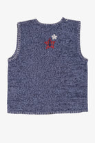 Vintage Blue Bobbie Brooks Ugly Christmas Vest (1990s)