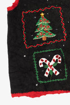 Vintage Black Nutcracker Ugly Christmas Vest (1990s)