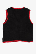 Vintage Black Nutcracker Ugly Christmas Vest (1990s)
