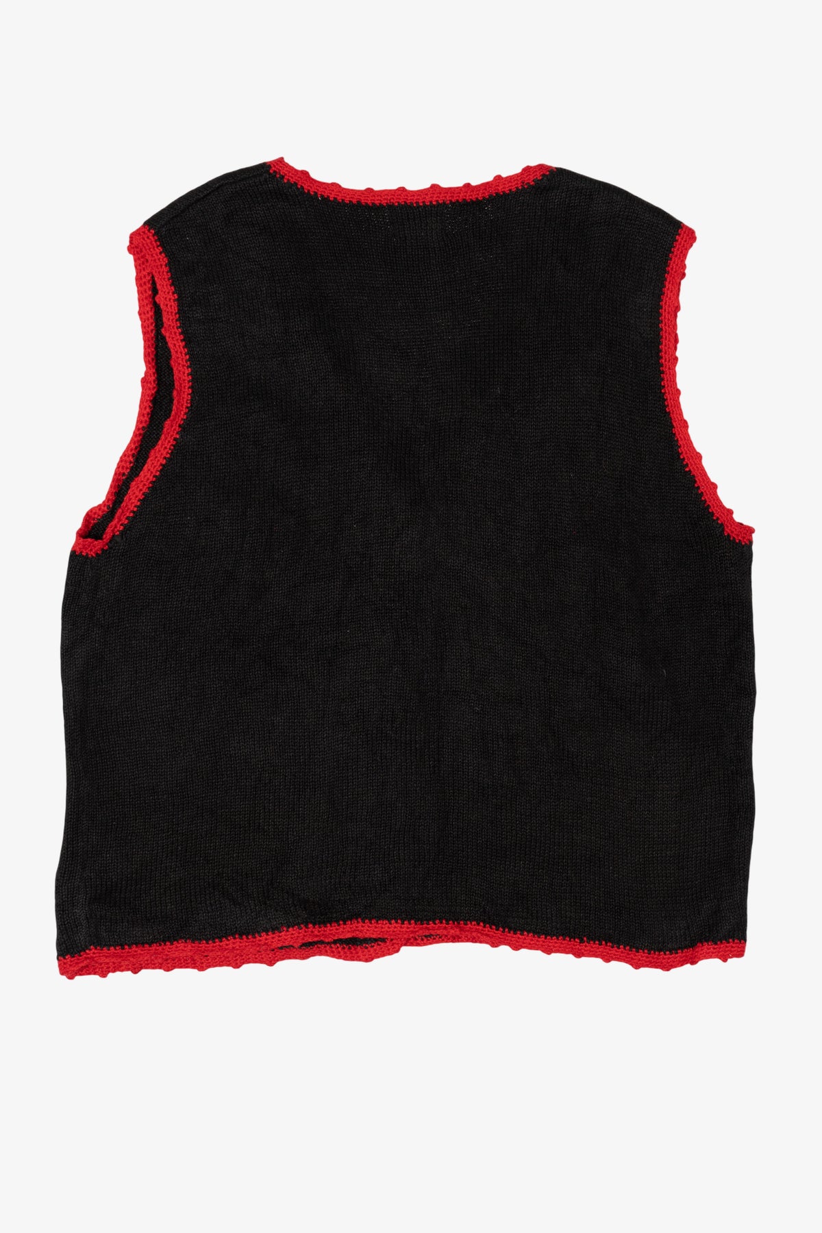 Vintage Black Nutcracker Ugly Christmas Vest (1990s)