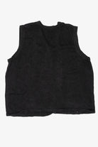 Vintage Black Trees Ugly Christmas Vest (1990s)