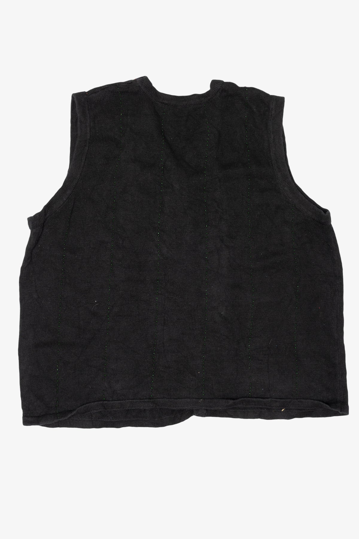 Vintage Black Trees Ugly Christmas Vest (1990s)