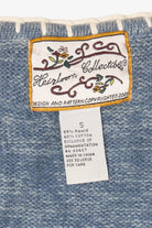 Vintage Light Blue Heirloom Collectible Penguins Christmas Vest (2000s)