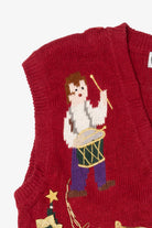 Vintage Red P'Galli Ugly Christmas Vest (1990s)