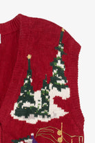 Vintage Red P'Galli Ugly Christmas Vest (1990s)