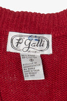Vintage Red P'Galli Ugly Christmas Vest (1990s)