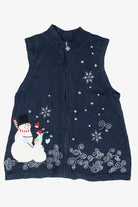 Chilly Snowman Vintage Halloween Sweater Vest (2010s)