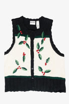 Holly Vintage Ugly Christmas Sweater Vest (2000s)