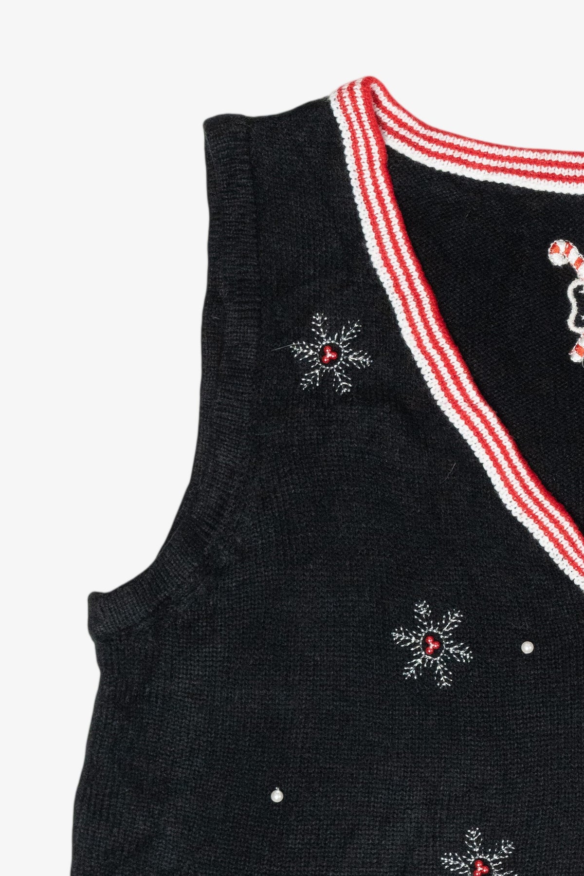 Jolly Snowman Vintage Ugly Christmas Sweater Vest (2000s)