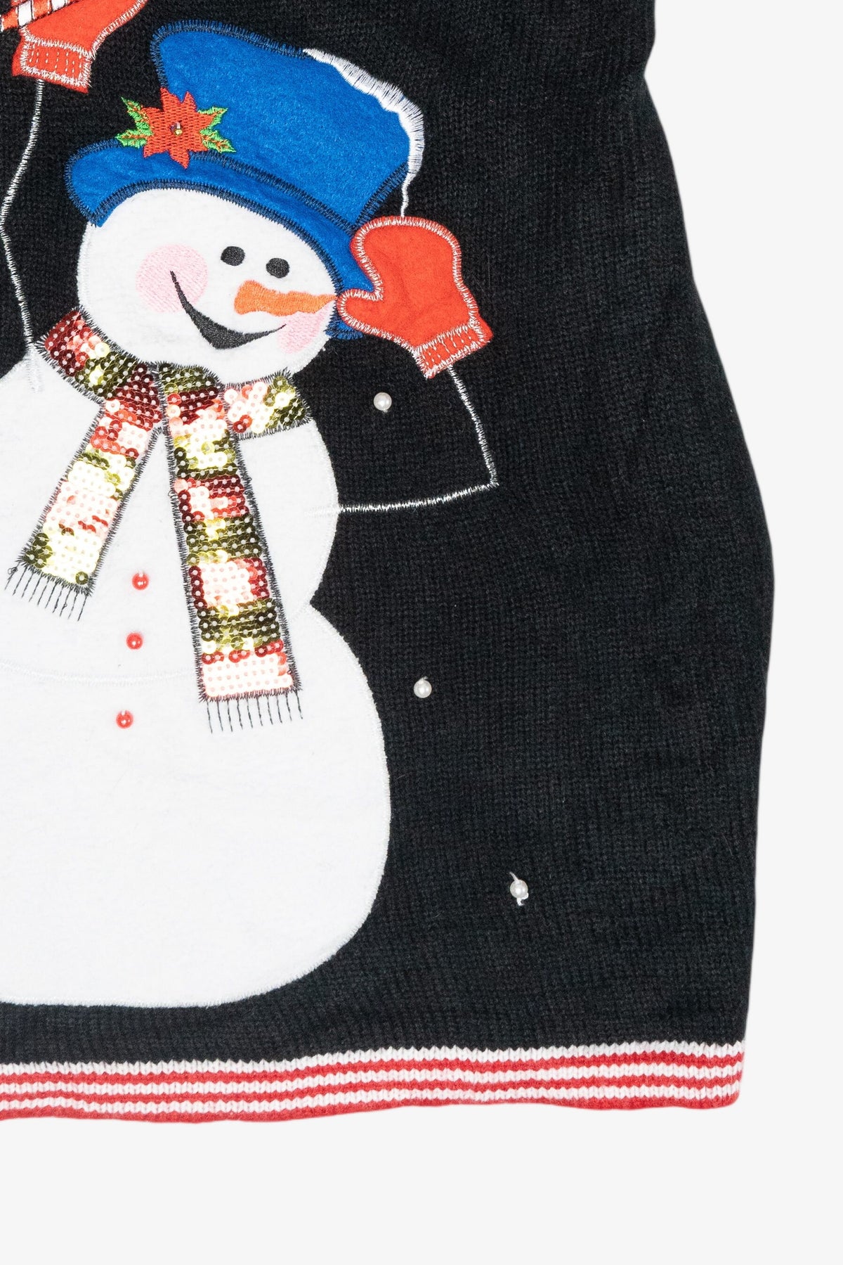 Jolly Snowman Vintage Ugly Christmas Sweater Vest (2000s)