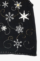 Snowflakes Vintage Ugly Christmas Sweater Vest (2000s)
