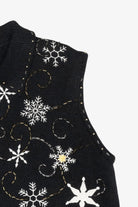 Snowflakes Vintage Ugly Christmas Sweater Vest (2000s)