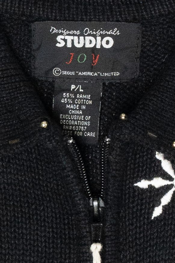 Snowflakes Vintage Ugly Christmas Sweater Vest (2000s)