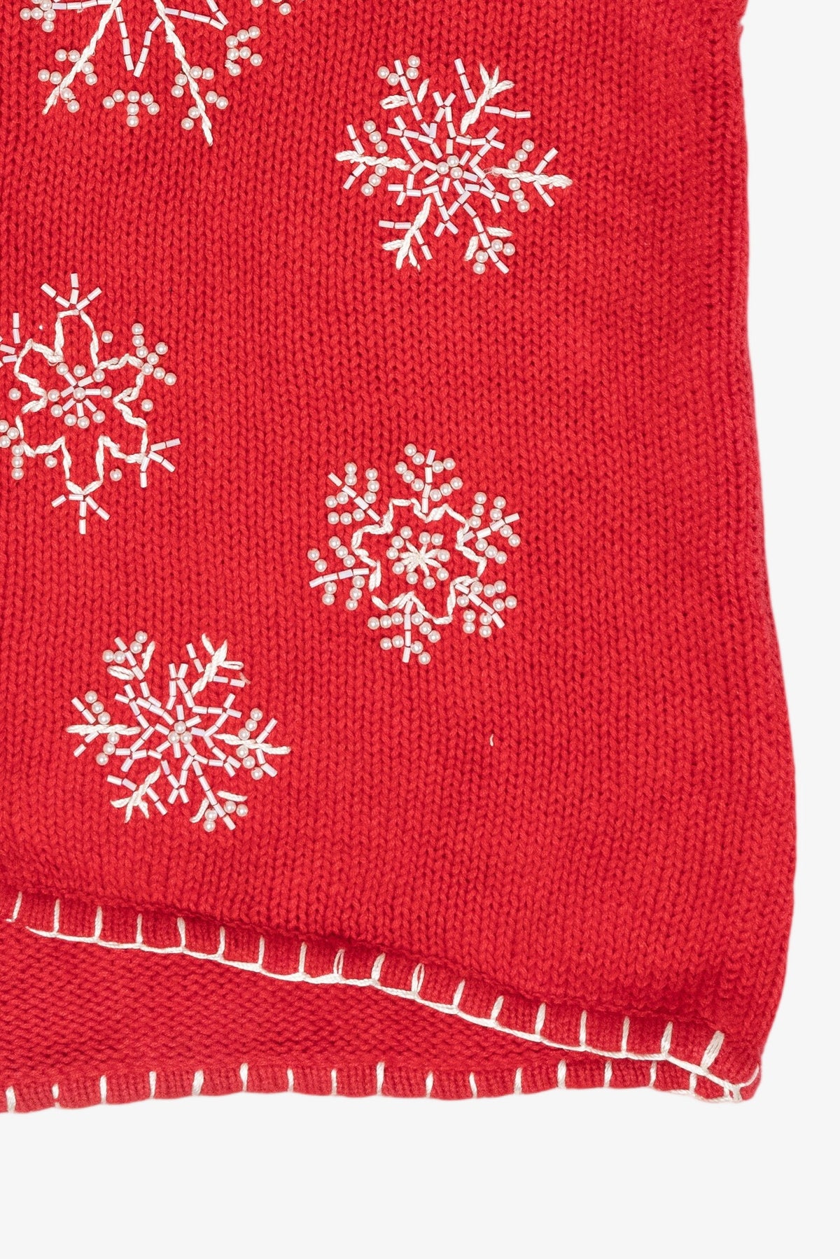 Snowflakes Vintage Ugly Christmas Sweater Vest (2000s)