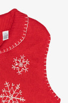 Snowflakes Vintage Ugly Christmas Sweater Vest (2000s)