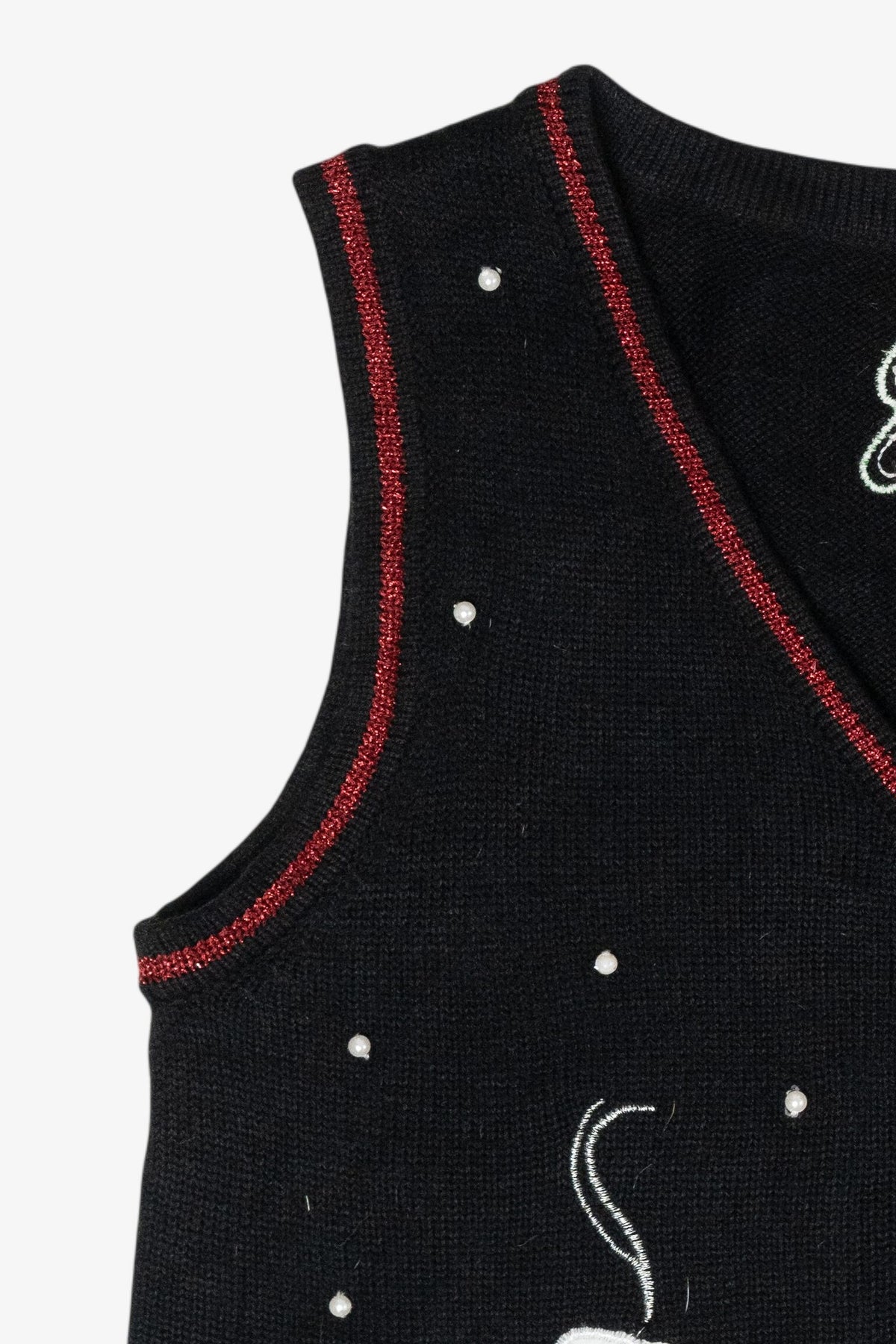Gingerbread House Vintage Ugly Christmas Sweater Vest (2000s)