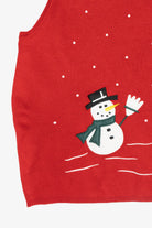 Snowmen Vintage Ugly Christmas Sweater Vest (1990s)