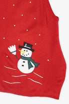 Snowmen Vintage Ugly Christmas Sweater Vest (1990s)