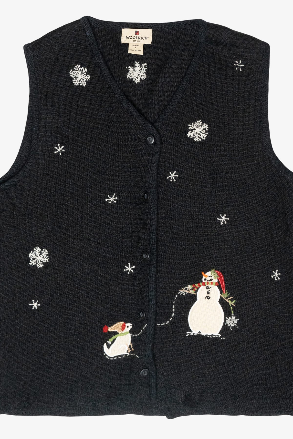Snowman's Pet Vintage Ugly Christmas Sweater Vest (1990s)