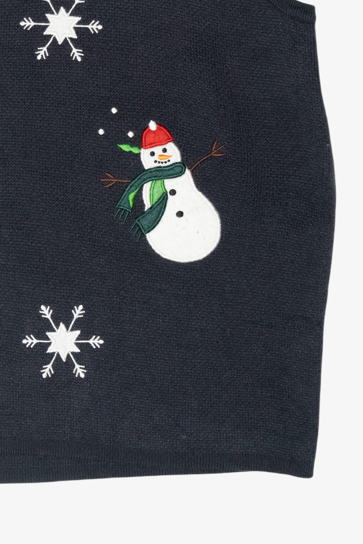 Snowmen Vintage Ugly Christmas Sweater Vest (2000s) 