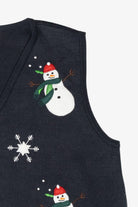 Snowmen Vintage Ugly Christmas Sweater Vest (2000s) 