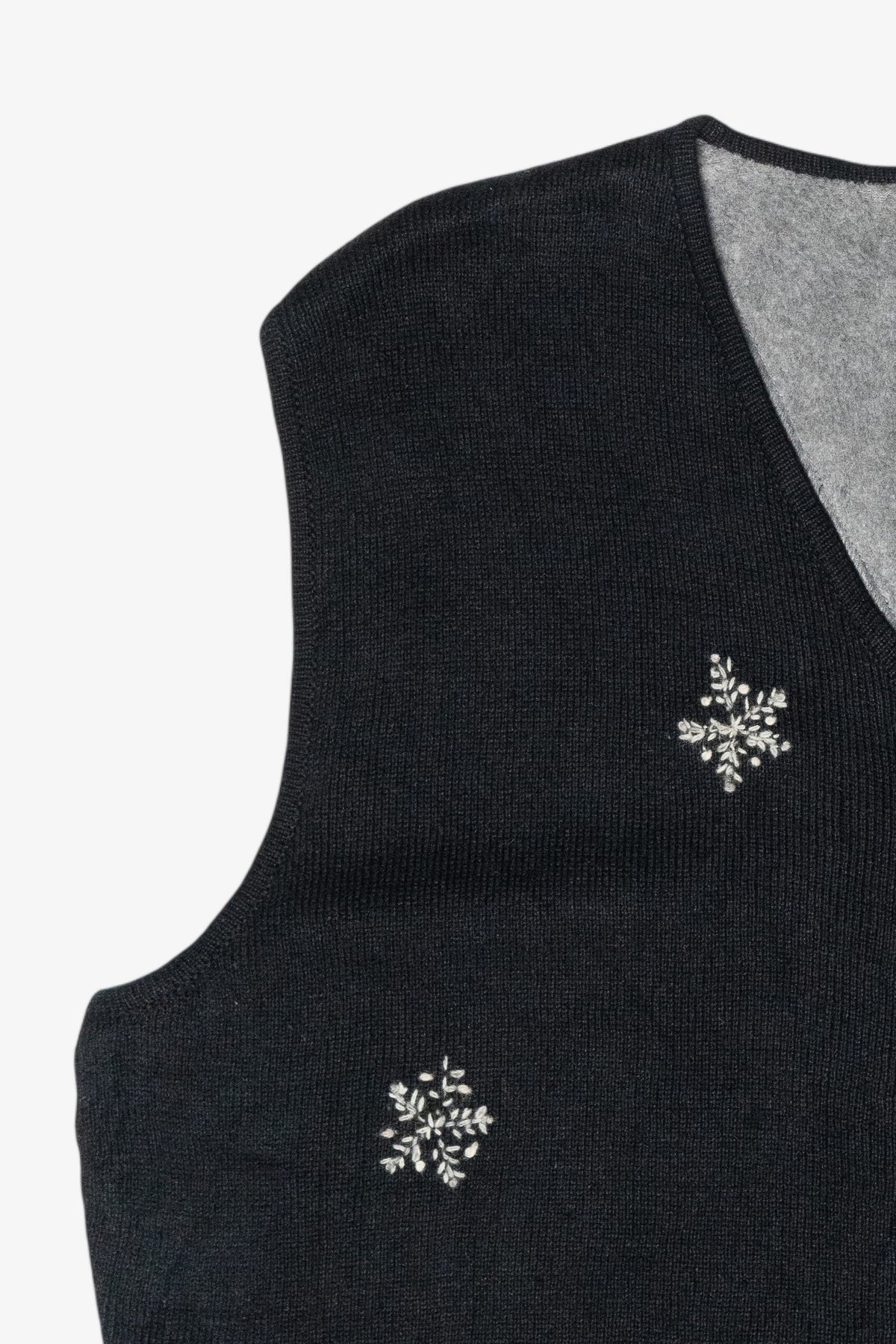 Windy Snowman Vintage Ugly Christmas Sweater Vest (2000s)