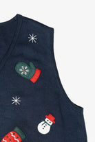 Warm Mittens Vintage Ugly Christmas Sweater Vest (2000s)