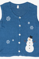 Silly Snowmen Vintage Ugly Christmas Sweater Vest (2000s)