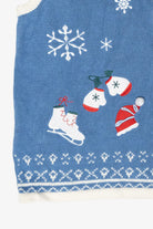 Mittens & Skates Vintage Ugly Christmas Sweater Vest (2000s)