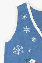 Mittens & Skates Vintage Ugly Christmas Sweater Vest (2000s)