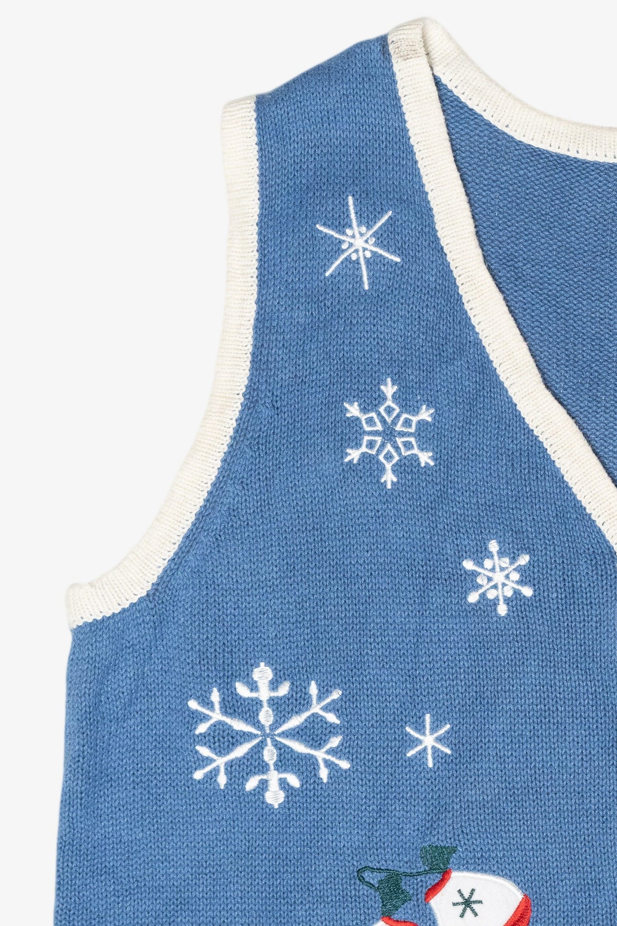 Mittens & Skates Vintage Ugly Christmas Sweater Vest (2000s)