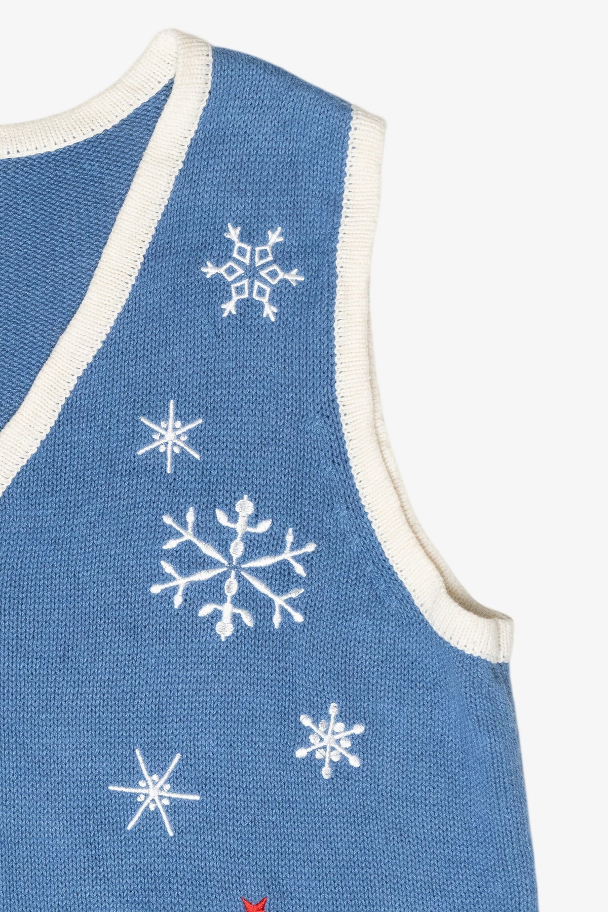 Mittens & Skates Vintage Ugly Christmas Sweater Vest (2000s)